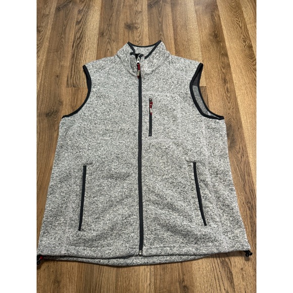 Orvis Other - Orvis Jacket, Men's Size Large, Gray White, Vest, Full Zip, Front Zip Pockets